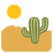 Desert emoji on Google